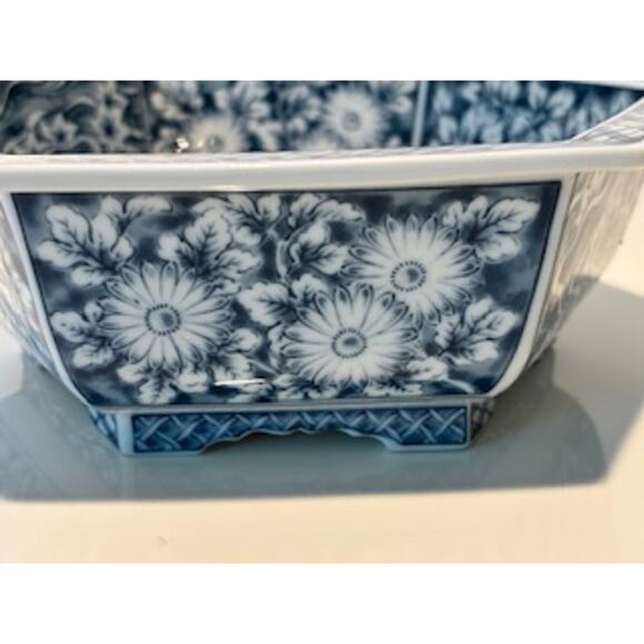 Japanese Chinoiserie Bowl Blue & White Porcelain Matcha Tea Ceremonial Fukagawa - Picture 10 of 12